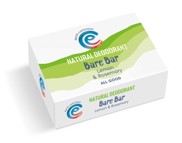 Earth Conscious Bare Bar Lemon and Rosemary - natural deodorant