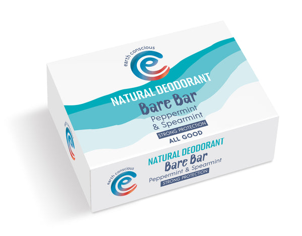 Earth Conscious Bare Bar Peppermint and Spearmint - natural deodorant