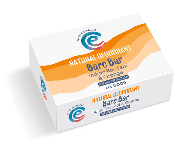 Bare Bar -Indian Bay Leaf & Orange Strong Protection Natural Deodorant - 90g