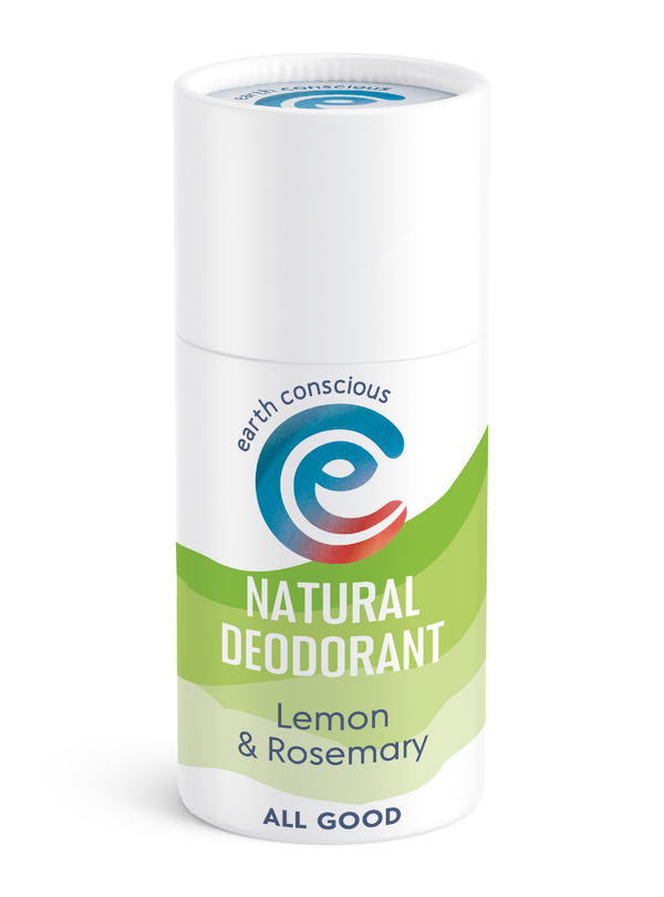 Earth Conscious Lemon Stick - natural deodorant in eco-friendly packaging