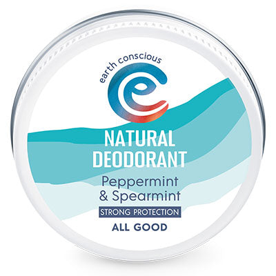 mint natural deodorant balm, eco-friendly and sustainable deodorant