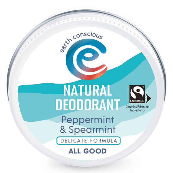 Earth Conscious Tin Peppermint and Spearmint Delicate - natural deodorant