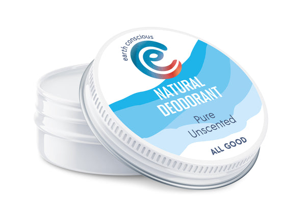 Pure Unscented 60g NATURAL DEODORANT TIN – Earth Conscious