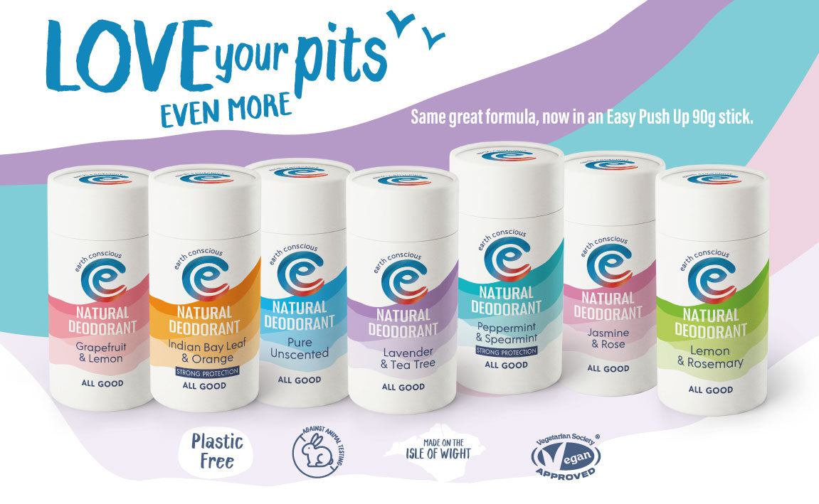 Sustainable Natural Deodorants | Earth Conscious Made in the UK