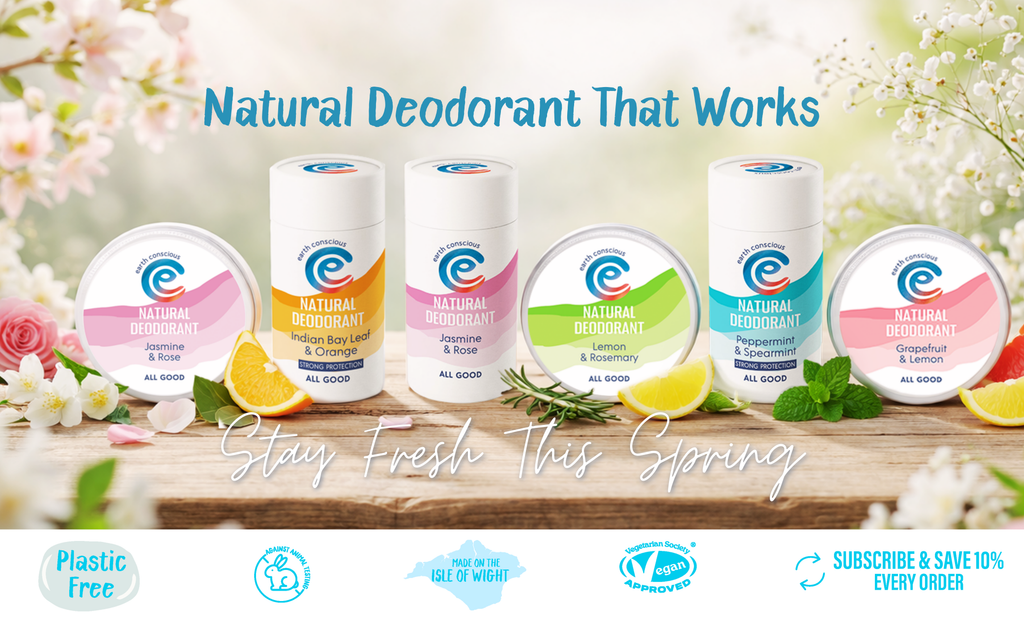 Natural Deodorant UK | Plastic Free & Aluminium Free | Earth Conscious