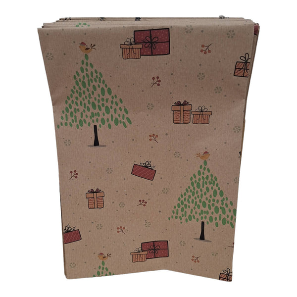 Eco Wrapping Paper - Christmas Trees