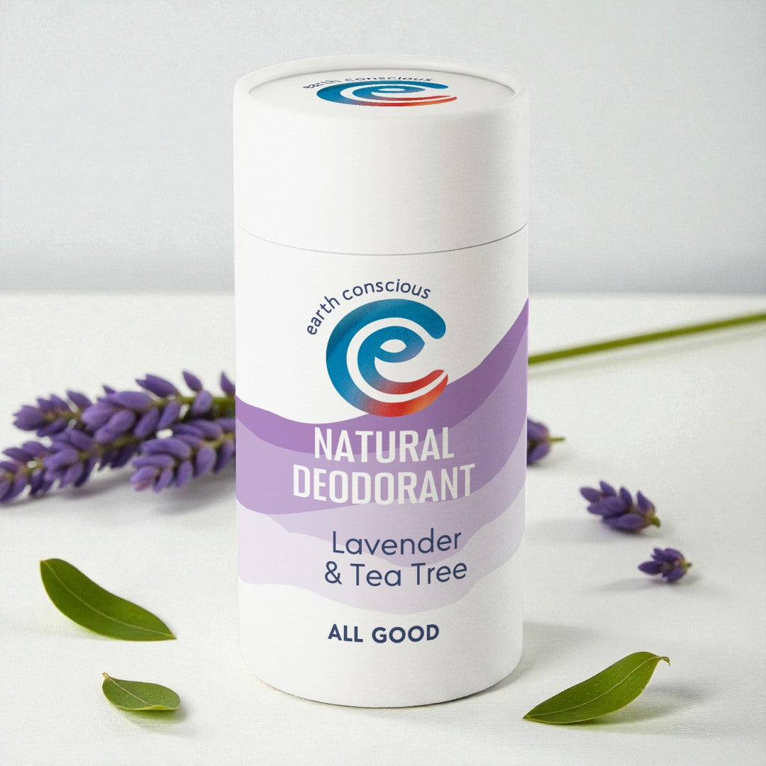 earth science tea tree lavender deodorant LAVENDER and TEA TREE Oil Deodorant Stick 90g – Earth Conscious