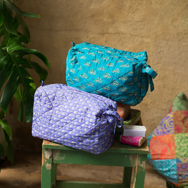 Recycled Sari Wash Bag | Fair Trade Handmade Toiletry Bag