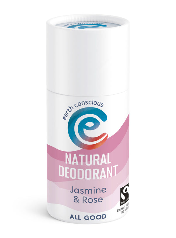 Earth Conscious Stick Jasmine and Rose - natural deodorant with new design