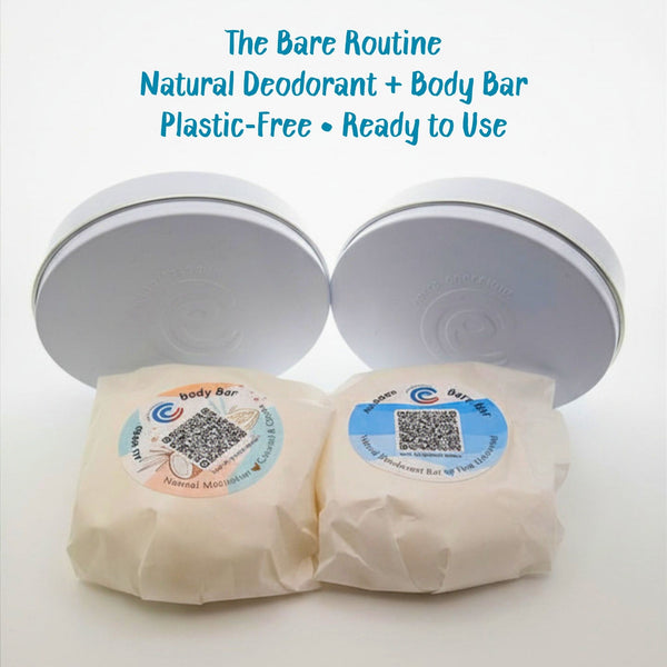 Natural Deodorant & Body Bar Bundle | Plastic-Free Routine