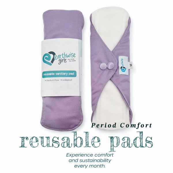 Reusable Period Pads - Medium Lavender
