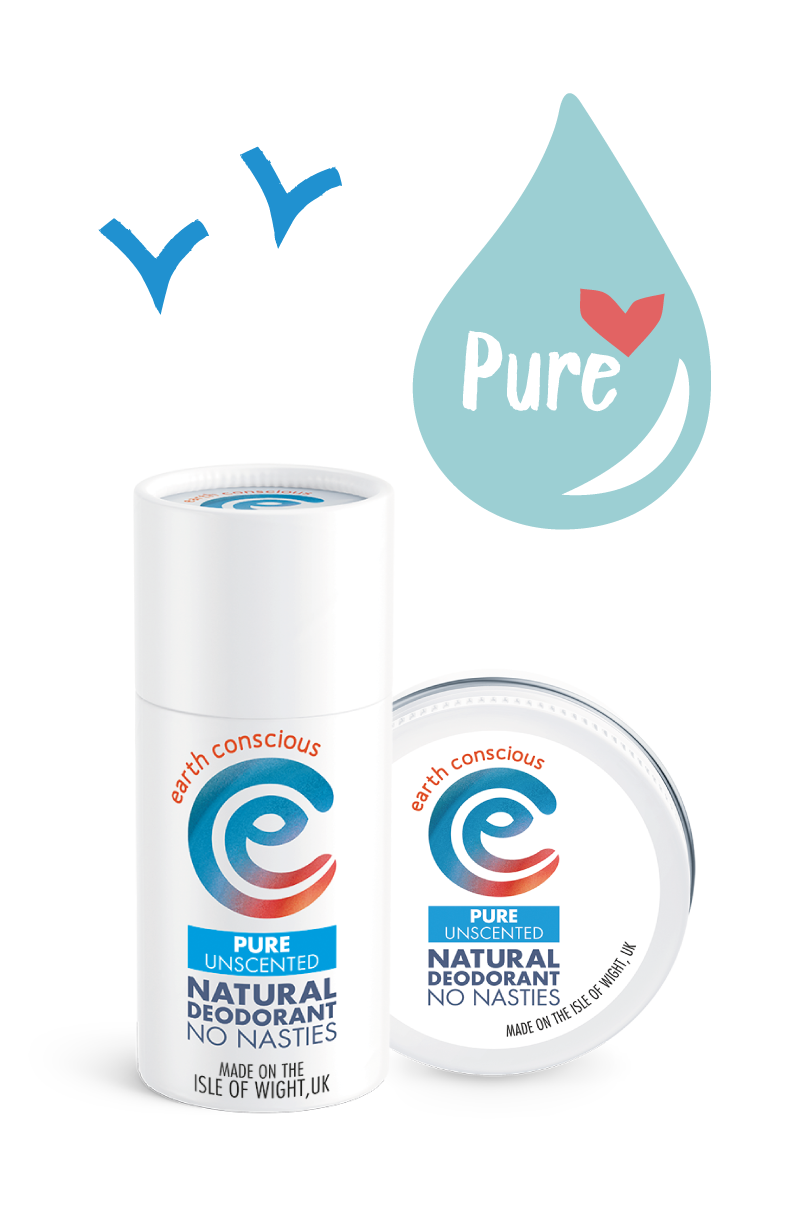 Pure Unscented Natural Deodorant Stick & Balm