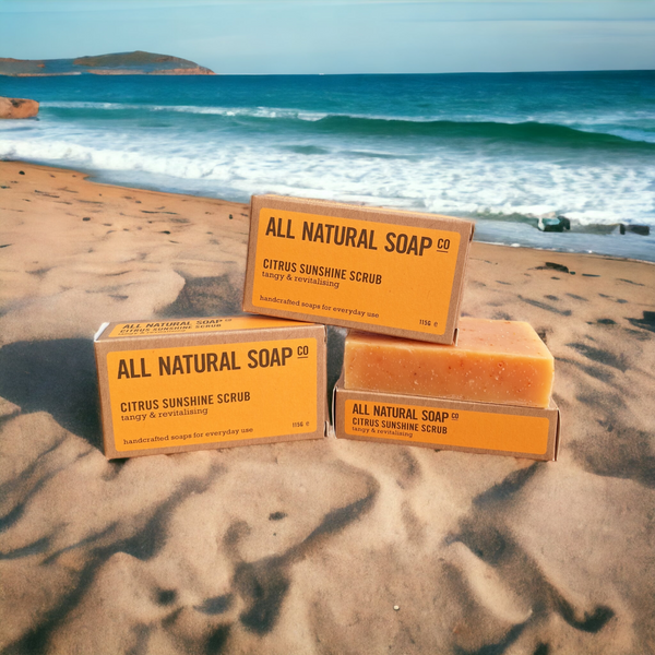 All Natural Soap Bars - Citrus Sunshine Scrub